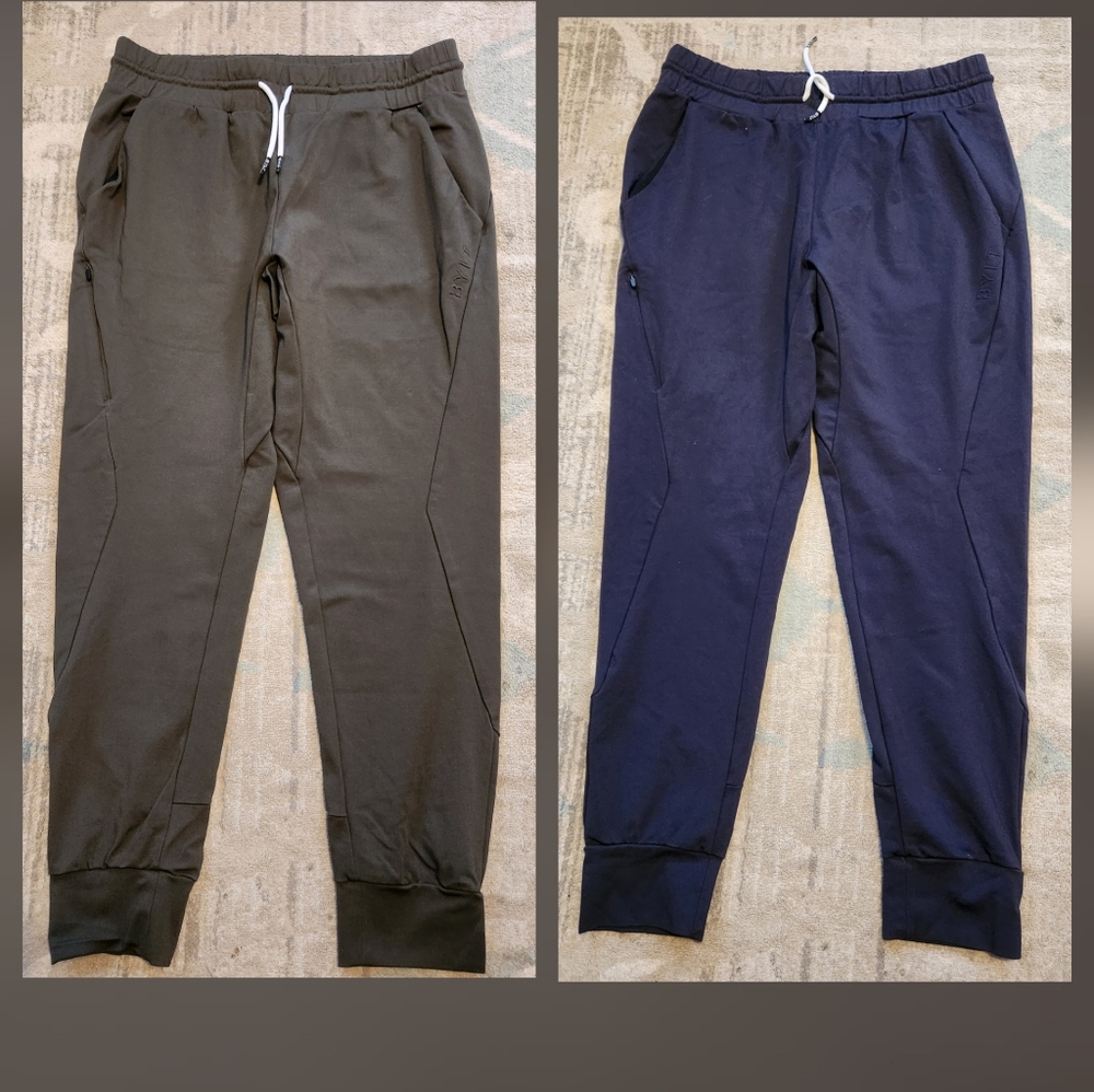 BYLT Basics Active Joggers. Dark Olive & Navy. Size L. Like New